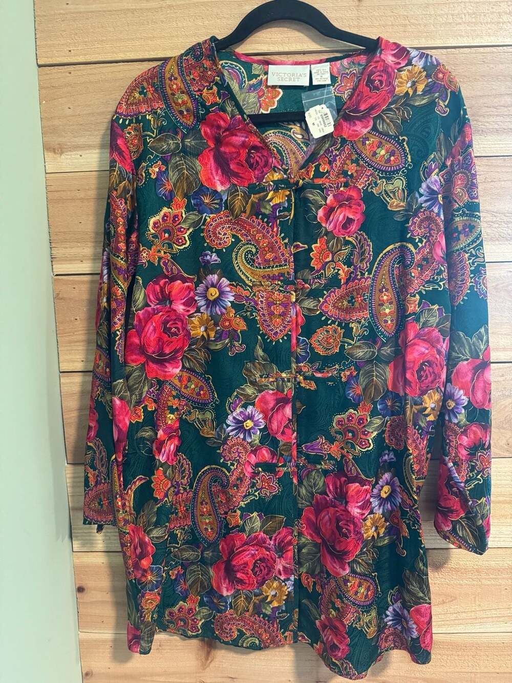 Vintage Y2K 100% Silk Floral Paisley Boho Tunic Mini Dress